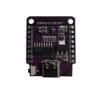 Puthernm 1 Pièce Mini ESP32-C3 Carte de Développement comme Montré WiFi Bluetooth BLE5.0 Est Équipée du Module ESP32-C3-Mini-14.