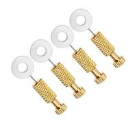 Puthernm 4 Pièces D'Aiguilles de Positionnement de Suture en Cuir, Aiguilles en Cuir pour Couture à la Main, Épingles de Positionnement en Cuir Faites à la Main, Durables, Faciles à Installer et à Uti