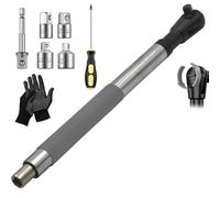Puthernm Adaptateur de Perceuse Électrique de 1/2 Pouce de Dérogation de 1/2 Pouce, 4 Adaptateurs de Conversion pour les Espaces Serrés