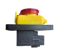 Puthernm CK5 AC250V Interrupteur à Bouton-Poussoir de Démarrage/Arrêt à 4 Broches Sans Tension Commun Aux Machines D'Atelier de Menuiserie et de Travail des Métaux