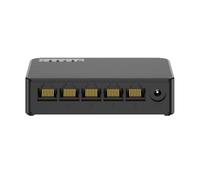 Puthernm Commutateur Réseau Mini Commutateur Ethernet 5 Ports 100 Mbps Commutateur Intelligent Haute Performance Hub RJ45 Injecteur Internet, Prise UE Installation Facile Facile à Utiliser