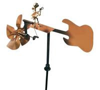 Puthernm Décor de Guitare, Putain de Vent Fait à la Main à la Main de la Guitare au Vent de Guitare Décoration de Jardin, Rockin Art Percussionniste Musical Figurine