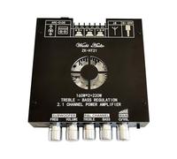 Puthernm -HT21 2G HiFi Bluetooth 2.1 Canaux Puissance Audio Stéréo Caisson de Basses Carte Amplificateur 160Wx2 + 220W Treble Bass TDA7498E B Installation Facile Facile à Utiliser