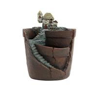 Puthernm Jardin Suspendu en Pot Micro-Paysage Pots de Plantes à Viande Décoration en Résine Mini Pot de Plante E