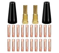 Puthernm Kit D'Accessoires pour de Soudage, Buses Sans Gaz à Noyau de Flux 24 Pièces, Accessoires de Soudage MIG (Kit D'Accessoires de 0,035 Pouce)