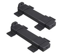 Puthernm Loquet de Portail Coulissant 2 Pièces, Verrou de Verrouillage Robuste avec Trou de, Adapté Aux Clôtures en Bois, Serrure de Porte de Grange, Loquet Extérieur