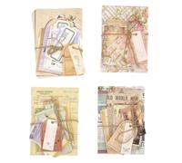 Puthernm Papier de Scrapbooking, 400 Feuilles de Fournitures de Journal pour Planificateur D'Artisanat Vintage, Fournitures de Journal Indésirable