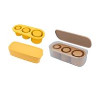 Puthernm Plateau à Glaçons en Silicone avec Couvercle pour Gobelets de 20 à 40 Oz, 3 Moules à Glaçons à Cylindre Creux pour Tasse, Grand Réutilisable, et Facile à Installer