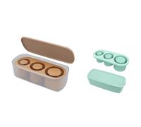 Puthernm Plateau à Glaçons en Silicone avec Couvercle pour Gobelets de 20 à 40 Oz, 3 Moules à Glaçons à Cylindre Creux pour Tasse, Réutilisable, Grand, Facile à Installer, Facile à Utiliser A