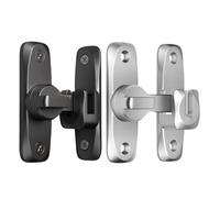 Puthernm Serrure à Loquet Basculant en Alliage D'Aluminium - Verrouillage de Porte Lourde à Loquet Basculant - Matériel Anti-Effraction - Loquet de Porte à Bascule à 90/180 Degrés
