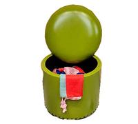 PUTHLLA Boîtes de Rangement Ottoman Repose-Pieds pour Adultes Repose-Pieds de Forme Ronde Poufs Tabourets Multifonctions imperméables Chaise pour Salon Chambre