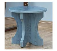 PUTHLLA Repose-Pieds Ottoman en Bois Massif, Tabouret à Chaussures, Table Basse, Petit Banc Rond, décoration pour la Maison, Salon, 2 Tailles, 3 Couleurs (Couleur : B, Taille : 30 x 31 cm)