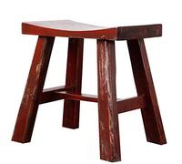 PUTHLLA Repose-Pieds Ottoman, tabourets à Chaussures, Petit Banc, tabourets de Selle, Repose-Pieds en Bois, décoration pour la Maison, Cuisine, Salon, 4 Couleurs (Couleur : Rouge, Taille : 48 x 28