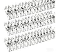 Puthpy Lot de 5 pics dissuasif en acier inoxydable pour mangeoire à oiseaux, 1,5 m pour mangeoire à oiseaux, repousse les écureuils, ratons laveurs, pour mur, clôture, jardin, toit, cour