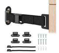 PUTORSEN Ancrages de Meubles Anti-Basculement - 2 Paires,Capacité 226 kg Ancres Murales Parasismiques Sécurité Bébé & Animal, Bretelles de Sécurité Réglables avec Boucles Métal Stables pour Meubles