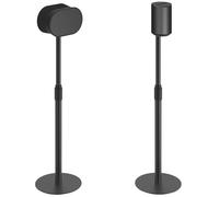 PUTORSEN Paire de pieds d'enceinte pour Sonos ERA 100™ & 300™, 68,3 cm à 108,2 cm, hauteur réglable pouvant supporter jusqu'à 5 kg, 1 paire, gestion des câbles, noir