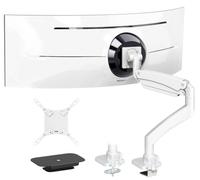 PUTORSEN Support de Bureau pour écran Plat et incurvé de 17" à 57", pour téléviseur et Moniteur jusqu'à 27 kg, en Aluminium de qualité supérieure, avec Ressort à gaz, VESA Max jusqu'à 200x200