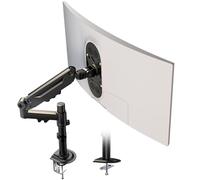 PUTORSEN Support Ecran PC pour 17 à 40 Pouces,Bras de Support pour Écran Simple (Supporte Charge Max 12 kg),VESA 75/100mm Pince de Bureau Ergonomique Réglable en Hauteur,Inclinable, Rotatif, Black