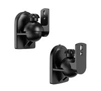 PUTORSEN Support Mural pour Enceinte, Rotation Inclinaison Ajustable Support Enceinte Murale, Support Enceinte Mural jusqu'à 3,5 kg, Noir