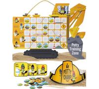 PUTSKA Tableau de récompense d'apprentissage de la propreté pour enfants, 35 autocollants, couronne, tracteur
