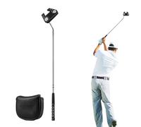 Putter de Golf en Acier Inoxydable - Tige courbée sans Joint, Club lesté pour Homme | Tête de Club équilibrée à poignée en PU Ultra légère et Durable, Outil d'entraînement de Swing de Golf léger pour