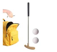 Putter de golf portable - Club de tête en alliage de zinc avec manche en acier inoxydable, 2 voies antirouille | Pratique intérieure pour salon, chambre à coucher, école, kit de divertissement Pro