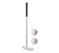 Putter de Mini Golf bidirectionnel - Tige en Acier Inoxydable résistant à l'usure, tête en de Zinc | Club de Golf d'entraînement Portable, Putter Confortable à poignée TPR, Jeu de Bureau à dom