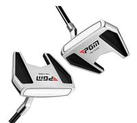 Putters de club de golf pour gaucher ou droitier, fonction de crochetage de balles, peut tenir debout, maillet avec couvre-club de golf, sports de plein air (gauche, noir)