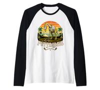 Puttimimus Golf Putting Gallimimus Dinosaure Rétro Design Manche Raglan
