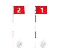 Putting Green Flagstick 5 sections résistant aux intempéries avec trou Cup, accessoire de golf pour Driving Range, Country Club, débutants, professionnels et amateurs de putt