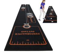 Putting Mat avec retour de balle - Tapis d'entraînement électrique, outil de pratique pour développer le Home Putt, améliorer les compétences et la confiance.