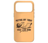 Putting Off Today Forever Funny Snail Procrastination Humour Coque pour iPhone 17 Pro Max