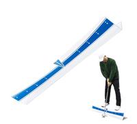 Putting Trainer - Portable Adjustable Golf Practice Track, Lightweight Durable Mat | Putting Alignment Aid for Indoor Outdoor Home Office Golfers Men Women Enthusiasts