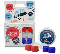 Putty Buddies Bouchons d'oreilles flottants pour nager et se baigner (inventés par un médecin et bloc d'eau) (3 paires) Taille unique Bleu, Blanc et Rouge