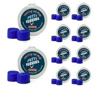 Putty Buddies Les bouchons flotter pour nager et se baigner (inventé par un médecin) garder l' eau à l'extérieur (10 paires) Bleu
