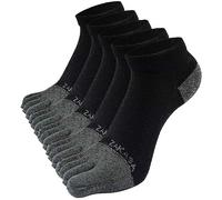 PUTUO Chaussettes à Doigts de Sport pour Homme: Chaussettes de Sport en Cotton à 5 Orteils pour Homme Courtes Socquettes de Sport Respirantes avec Cinq Doigt de Pied 5 Paires 43-46