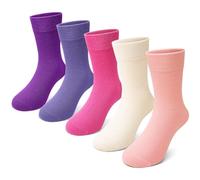 PUTUO Chaussettes Enfant Garçon Fille: Socquettes pour Enfants en Viscose de Bambou - Sans Couture & Respirantes - Usage Quotidien 5 paires