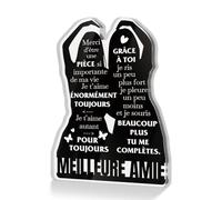 Putuo Decor Décoration Silhouette Acrylique - À Mon Homme - Message d’Amour Gravé - Cadeau Romantique pour Son Partenaire