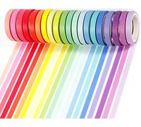 PuTwo Washi Tape, Masking Tape Pastel 20 Rouleaux, 8mm Ruban Adhésif Décoratif, Washi Tape Japonais en Washi, Ruban Adhésif en Washi pour Journal, Ruban Adhésif Décoratif pour Artisanat