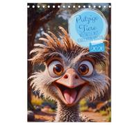Putzige Tiere - Weltreise mit verrückten Vögeln (Tischkalender 2026 DIN A5 hoch), CALVENDO Monatskalender: Der Kalender bringt jeden Monat verrückte, ... für ein Jahr voller Spaß und guter Laune.