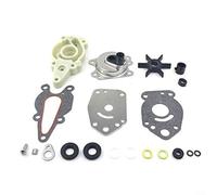 Puupaa 42089A5 Kit de réparation de pompe à eau pour hors-bord Mercury 6-15HP Mariner 6-15HP, plaque d'usure en acier inoxydable, turbine en néoprène, ensemble complet avec joints et joints