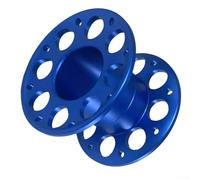 Puupaa Bobine de doigt de plongée, bobine de poignée de plongée en alliage d'aluminium, bobine vide légère et portable pour la plongée en grotte, etc. (D56 x 28 bleu)