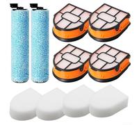 Puupaa Brosse Rouleau de Rechange et Filtre pour Shark Aspirateur Multi-Surfaces HydroVac 3 en 1 WD161 WD261 AW261 avec Brosse à Rouleau et Filtres en Mousse (Ensemble)