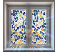 Puupaa Film d'intimité en vinyle pour fenêtre en verre, décoration d'intérieur et de jardin en vinyle pour chambre à coucher, salon (45 x 100 cm)