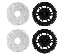 Puupaa Kit de balai aspirateur robot pour Midea V12pro, 2 chiffons en microfibre lavables et 2 supports, pièces de rechange à fixation rapide