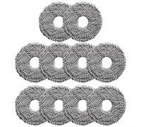 Puupaa Lot de 10 serpillères lavables pour aspirateur Cecotec pour Conga 13090 Spin Revol Home Robot, lavables et réutilisables