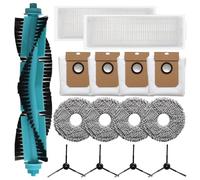 Puupaa Lot de 15 pièces de rechange pour aspirateur robot Cecotec Conga 13090 Revol Home, brosse principale, brosse latérale, filtre, chiffon de nettoyage, sacs à poussière