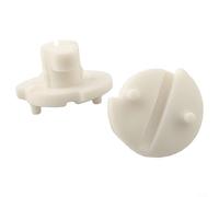 Puupaa Lot de 2 clips de fermeture d'hiver pour réfrigérateur Dometic - Pour caravane et camping-car - ABS beige - Pièce de rechange DS295176600