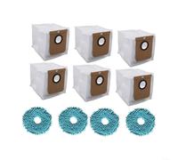 Puupaa Lot de 2 sacs à poussière et chiffons pour aspirateur Cecotec pour conga 9990 AI Spin, 9590 pour Ultra Power Home, 10090 Lifestyle