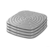 Puupaa Lot de 4 alèses de literie pour poulailler douces, lavables et parfaitement dimensionnées pour les nichoirs (gris)